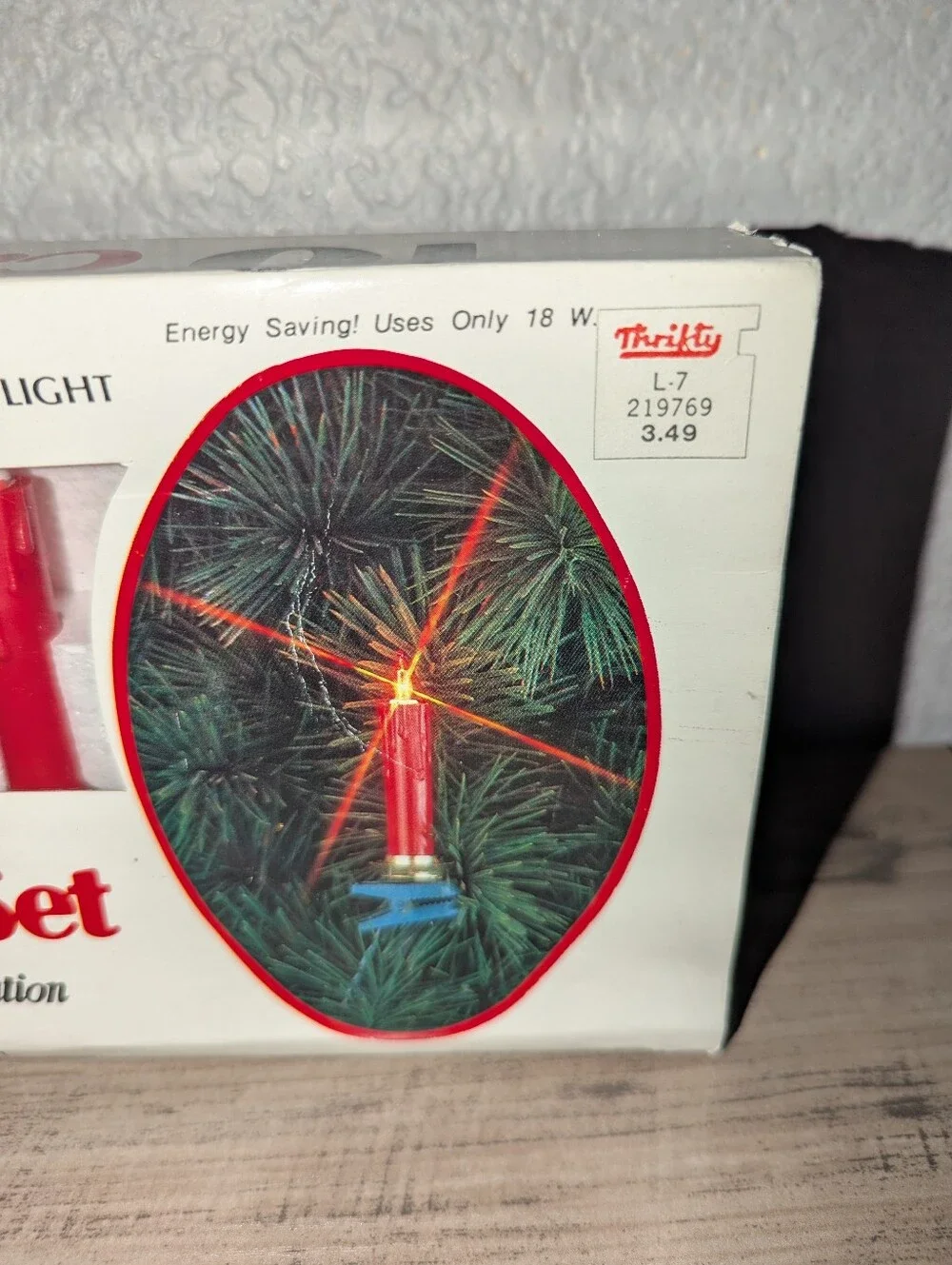 Vintage Christmas Candle Light Set 10 Single Flashing Red NIB Willis Electric